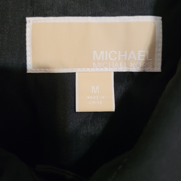 Michael Michael Kors Beverly Black Trench Coat. SZ M, EUC - Picture 6 of 6